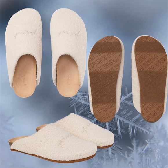 SOLD❌NEW VS PINK SHERPA Indoor/outdoor CLOG  Size Large 9/10 - Picture 4 of 7